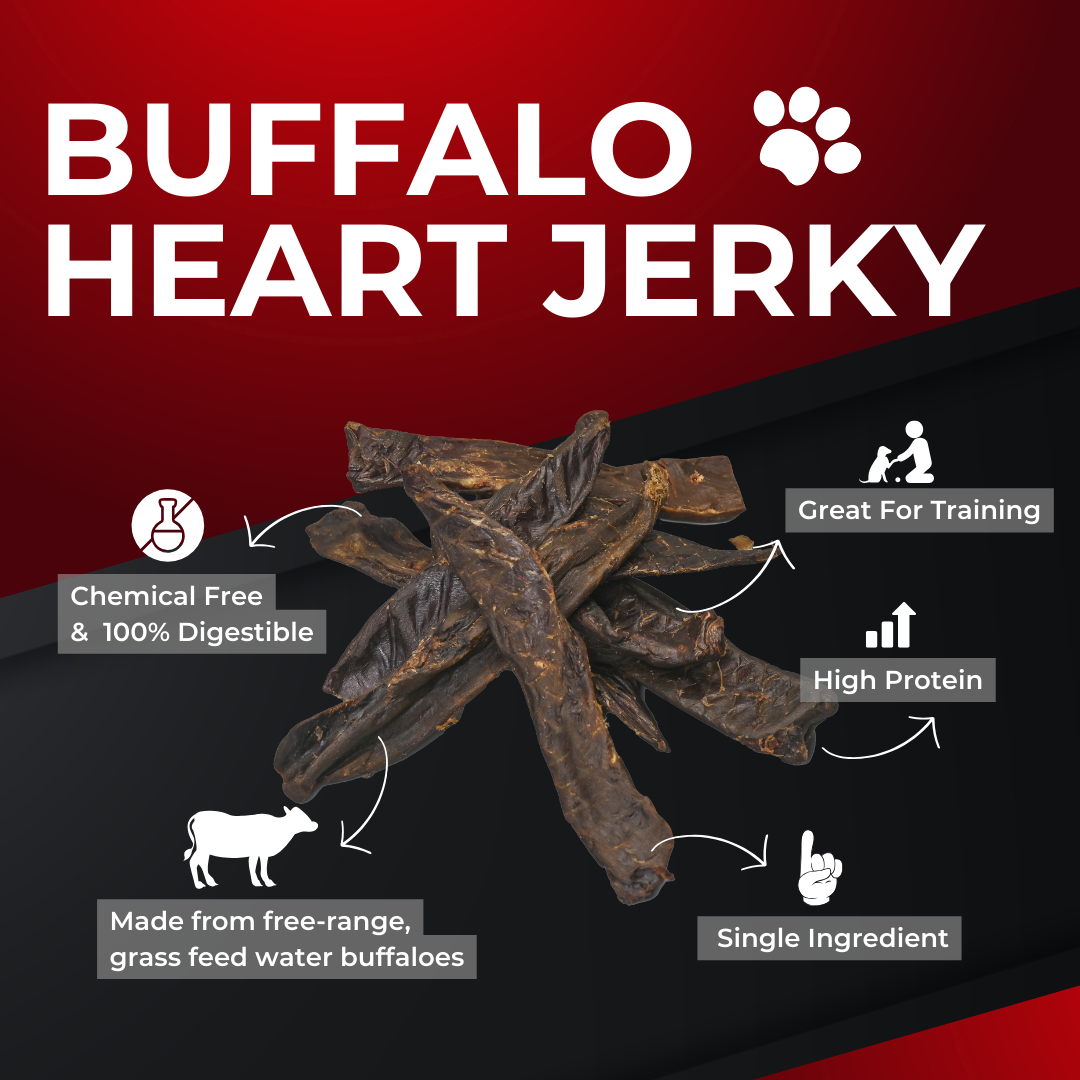 Kelso Premium Treats Buffalo Heart Jerky Banner 2